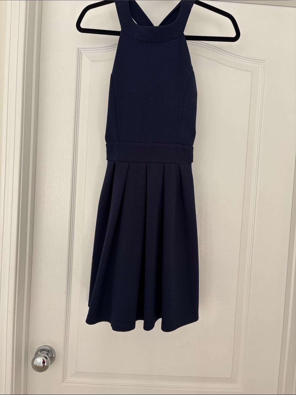 Daisy Navy Halter Midi Dress